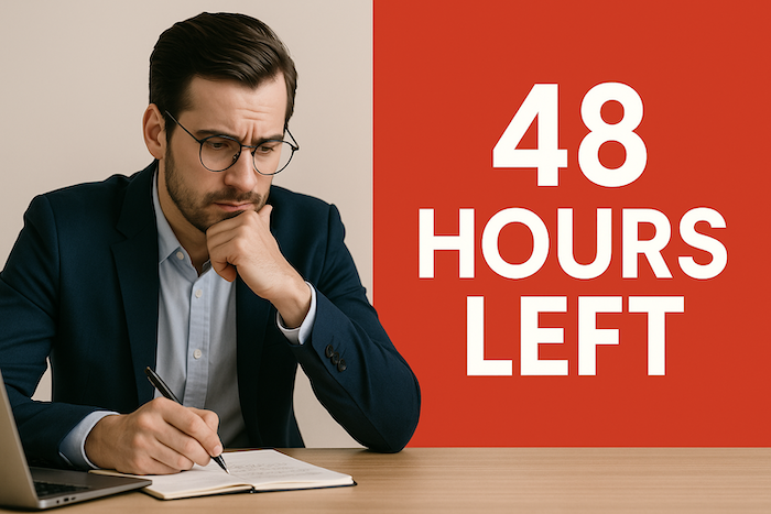 Goal is to get yourself ready for an interview in the next 1–2 days.