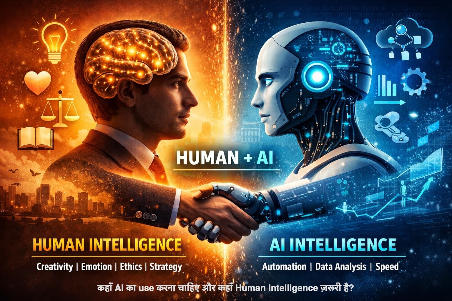 Where to Use 🧠Human Intelligence & Where to Use 🤖AI Intelligence
