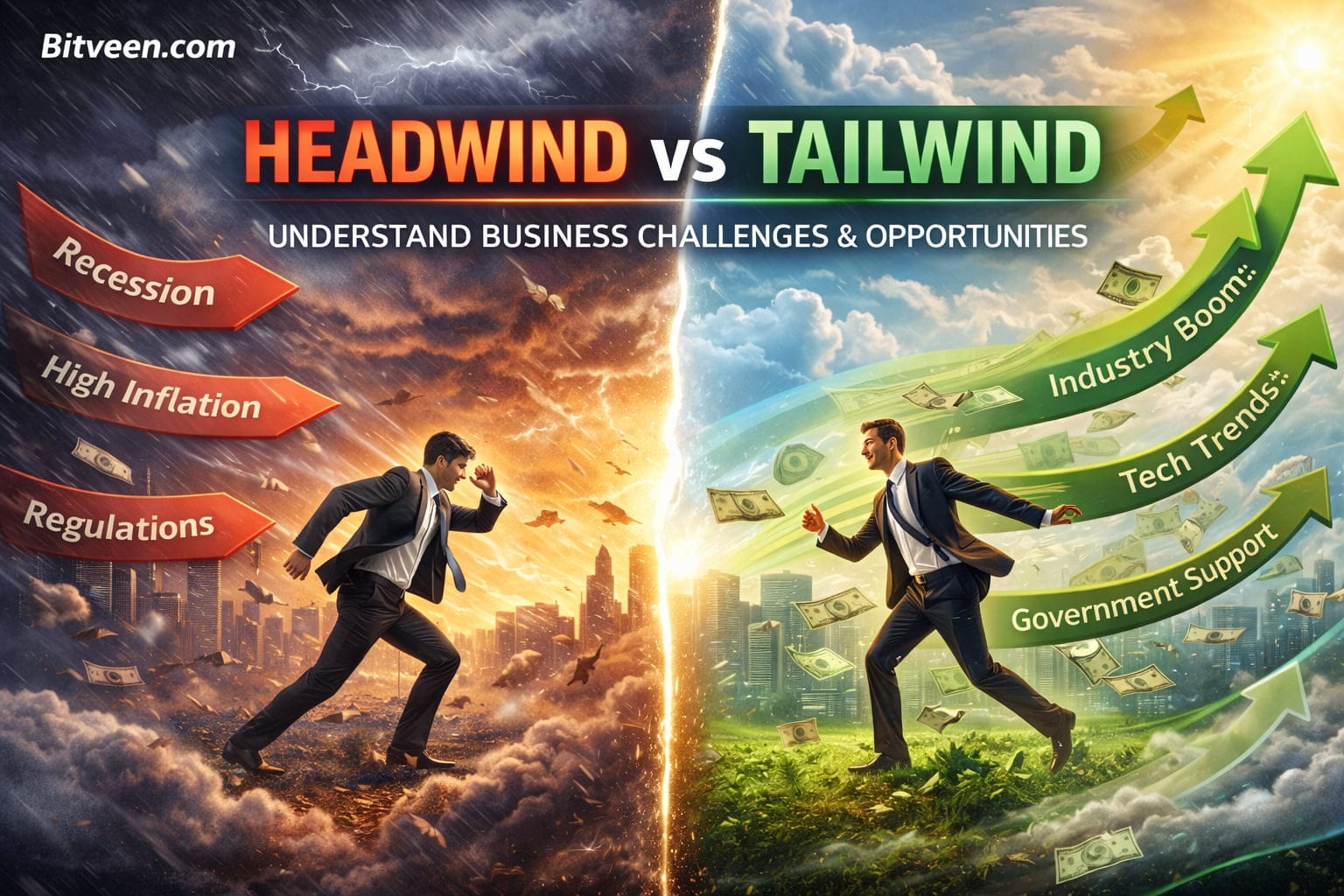 🌬️ Headwind vs Tailwind in Business — What They Mean and Why They Matter