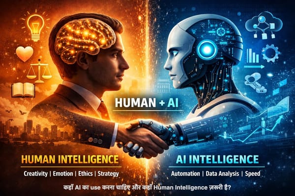 Where to Use 🧠Human Intelligence & Where to Use 🤖AI Intelligence